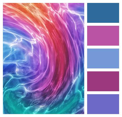 Rainbow Colors Wave Liquid Image